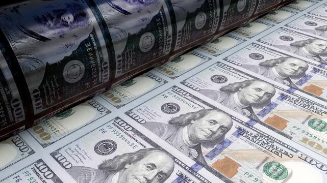 2K Banknote 100 dollar printing