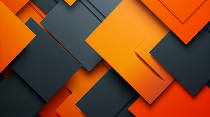 Modern Abstract Geometric Background with Overlapping Orange and Gray Rectangles - Ideal for Graphic Design and Creative Projects