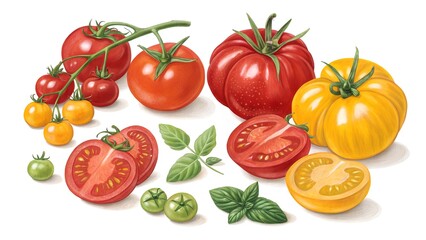 set of tomatoes