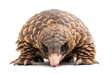 Obraz premium Pangolin Isolated on White Background.