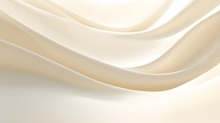 Fototapeta premium Elegant Cream Colored Fabric Draped Softly