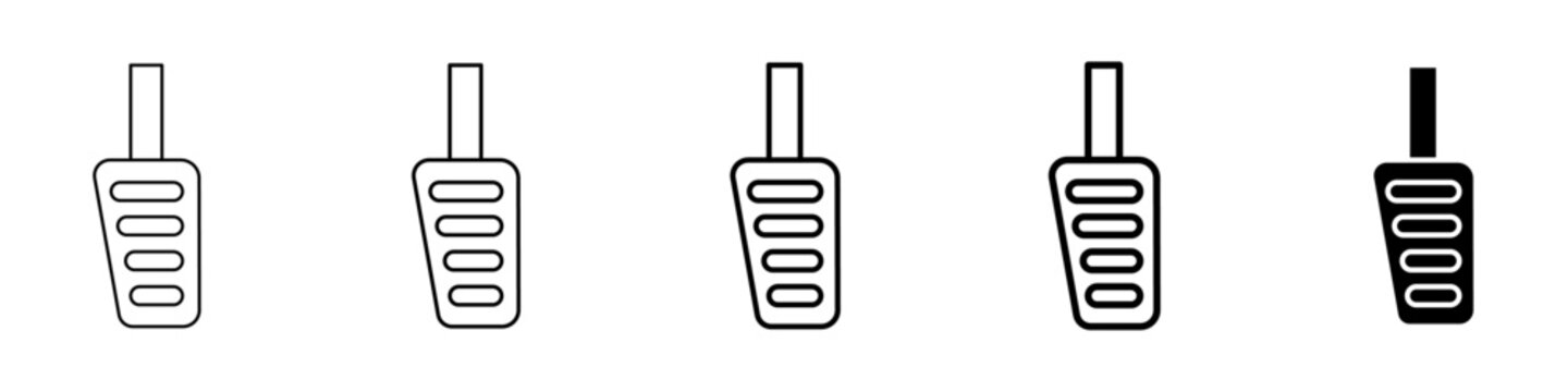 accelerator icon Simple thin line logo set