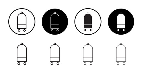 Hotel service icon Thin line vector illustration set