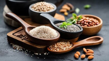 Exploring diverse spices and seeds kitchen food photography culinary close-up flavor discovery