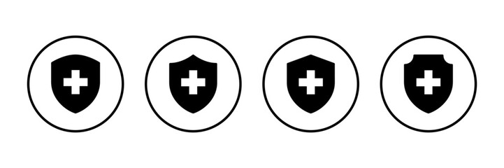 Health insurance icon vector isolated on white background. Insurance health document icon