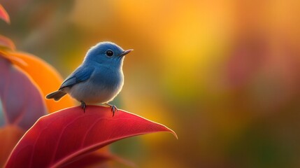 blue bird on a branch