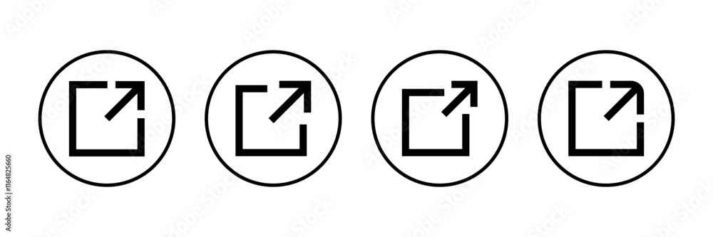 Aufkleber link icon vector isolated on white background. link vector icon. external link symbol vector icon. h