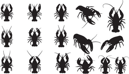 Crayfish Silhouette