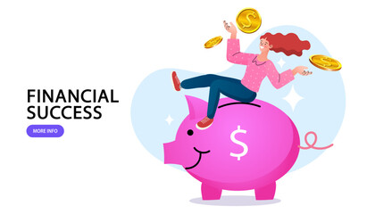 person with piggy bank , personal finance saving for rain.