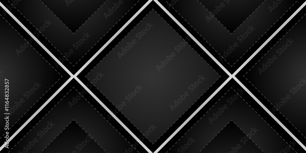 Poster abstract square shape with futuristic concept background | minimal geometric background with gray co