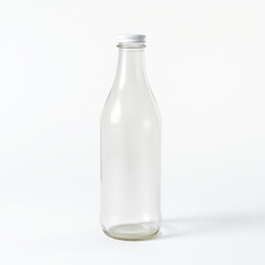 Naklejka premium Plastic bottle on white background 