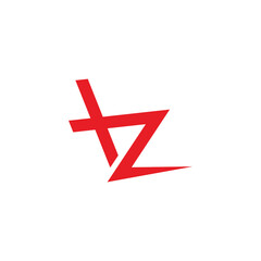 Obraz premium letter bz motion simple geometric line logo vector