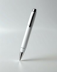 White pen mockup isolated