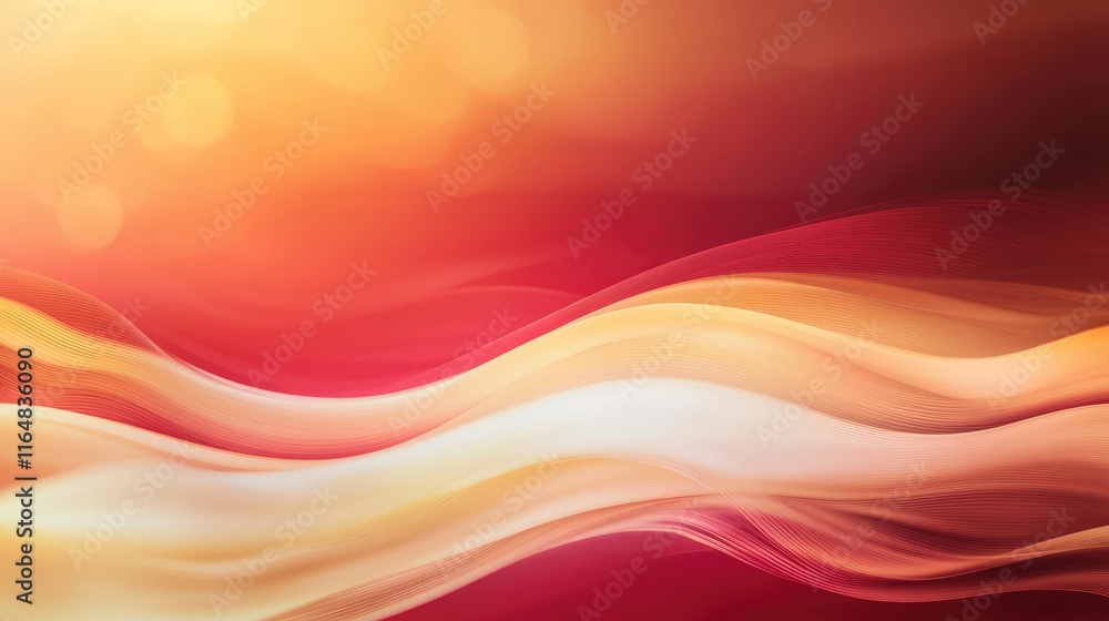 Poster noise abstract background concept. a vibrant abstract background featuring flowing waves of red and 