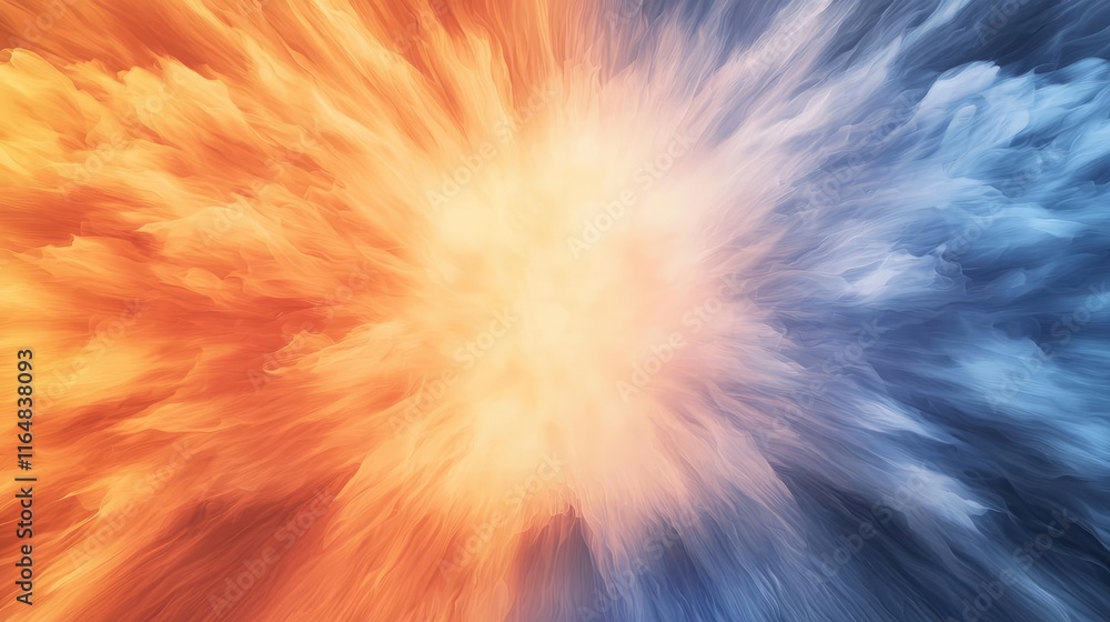 Aufkleber noise abstract background concept. vibrant explosion of colors representing fire and water in a dyna