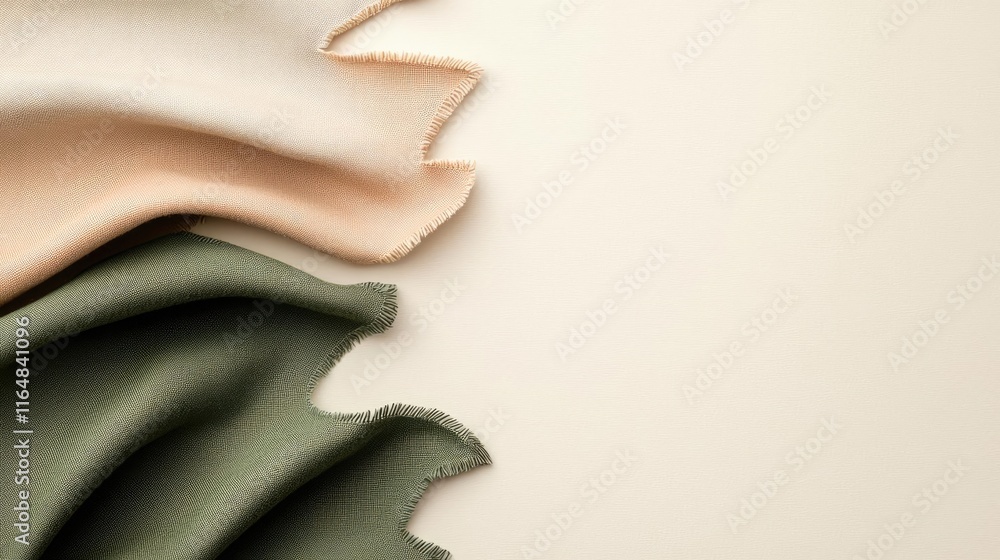 Poster torn abstract background idea. elegant fabrics in neutral tones, perfect for design and textile proj