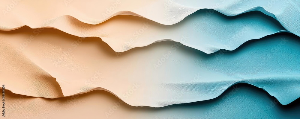 Aufkleber torn abstract background idea. abstract texture with flowing waves in warm and cool colors, perfect 