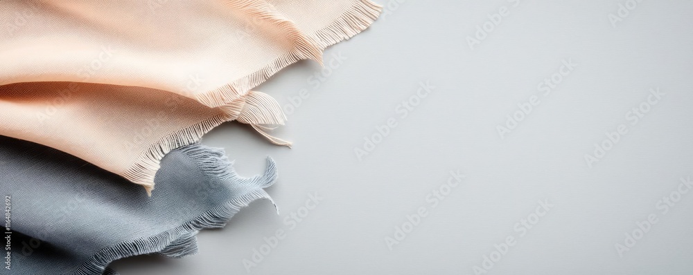 Poster torn abstract background idea. soft fabric textures in light colors for design and creative projects