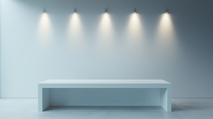 Fototapeta premium empty white shelf
