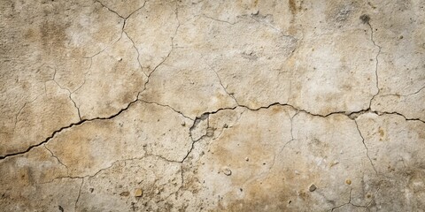 Obraz premium Cracked Plaster Texture Awe-Inspiring Background of Aged, Weathered Surface