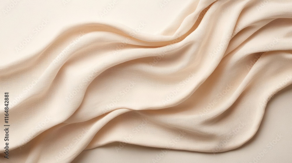 Poster torn abstract background idea. soft, flowing fabric texture with gentle waves, ideal for backgrounds