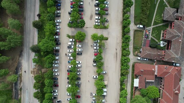 Aerial Public Parking Lot