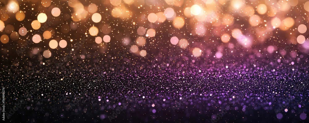 Poster starry abstract background idea. abstract shimmering background with blurred bokeh lights in vibrant