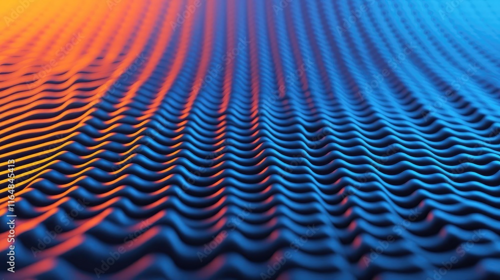 Poster noise abstract background concept. a vibrant abstract pattern showcasing dynamic waves in blue and o