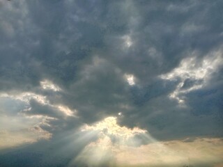 clouds and sun