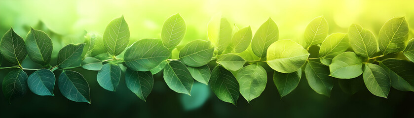 Vibrant Green Leaf Background