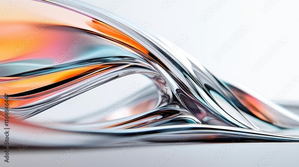 Poster graffiti abstract background idea. abstract colorful wave design with smooth metallic textures and v