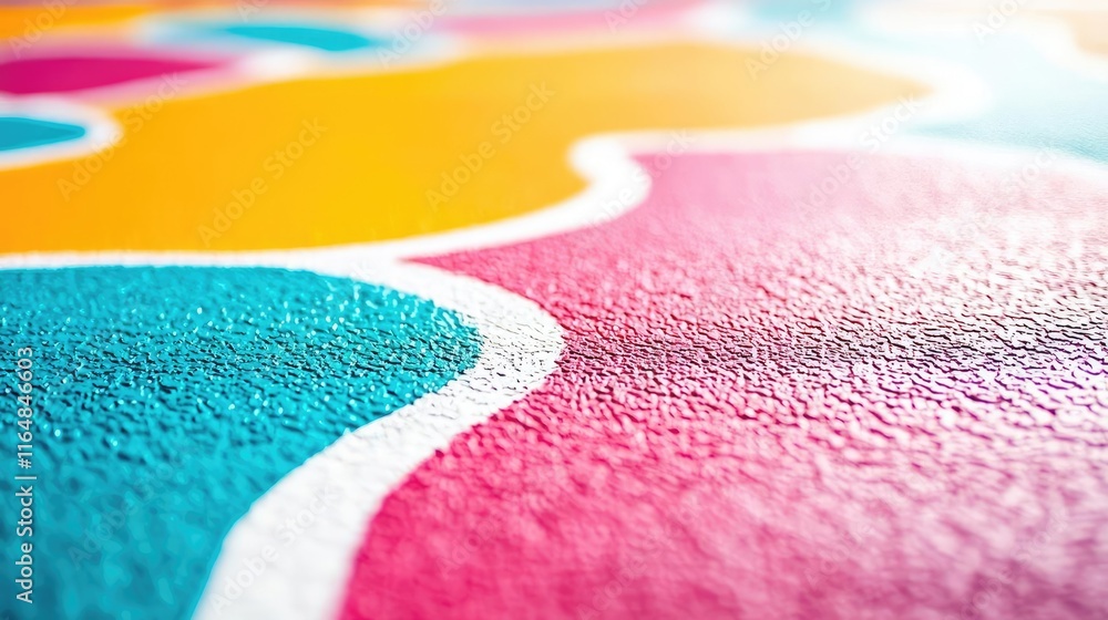 Poster graffiti abstract background idea. vibrant abstract pattern with colorful curves and textures for cr