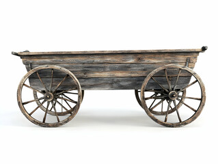 Fototapeta premium Rustic Wooden Wagon 3D Render