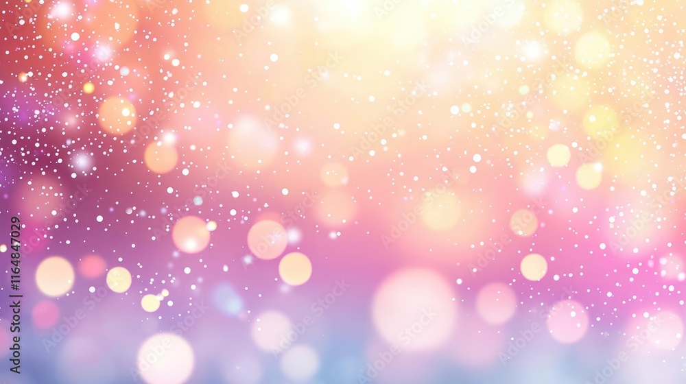 Poster droplets abstract background concept. a vibrant, colorful bokeh background with soft lights and a dr