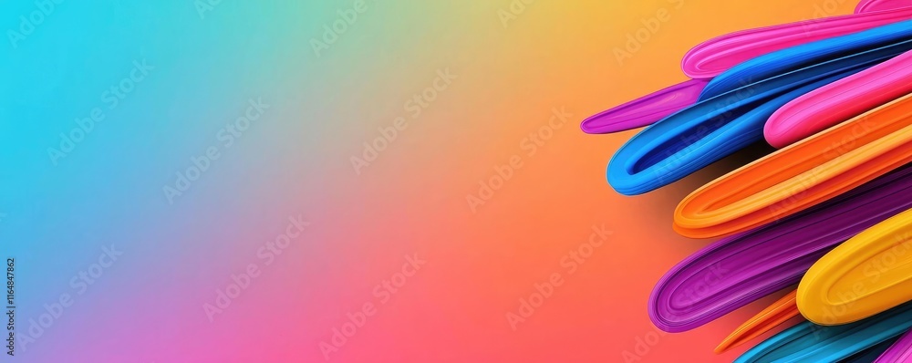 Poster graffiti abstract background idea. colorful abstract background with vibrant gradient and playful sh