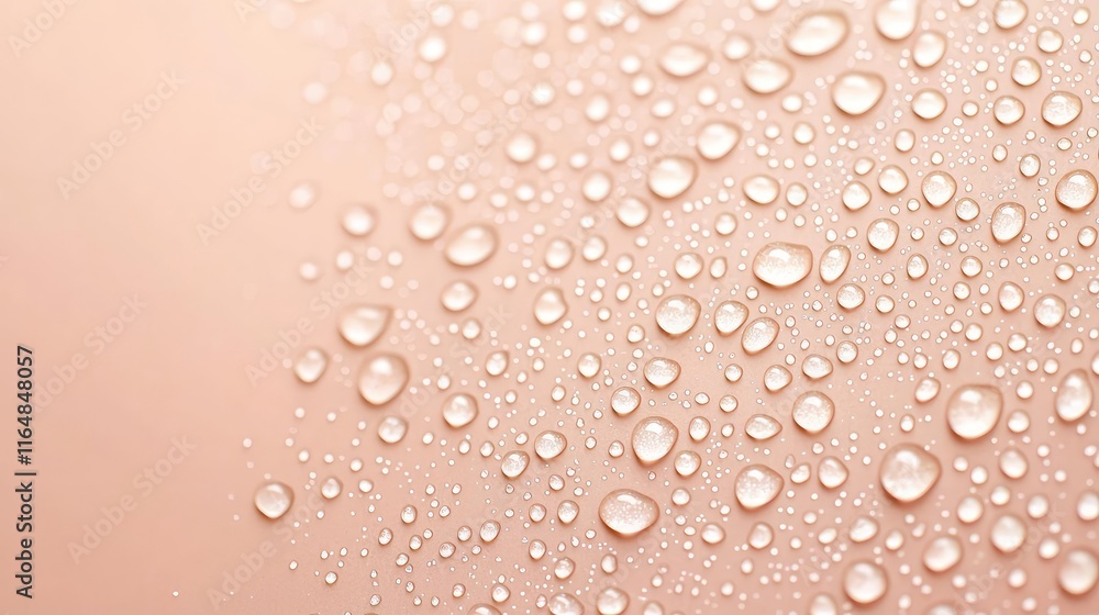 Poster droplets abstract background concept. close-up of water droplets on a soft background, creating a fr