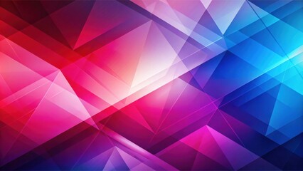 Obraz premium Abstract Geometric Design with Vivid Pink and Blue Hues