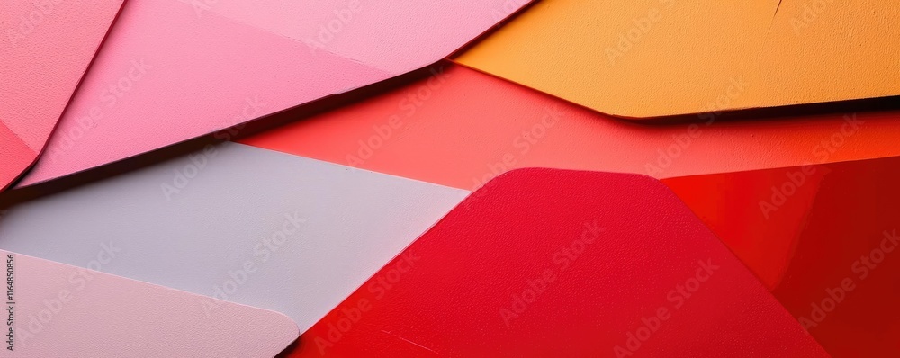 Poster graffiti abstract background idea. abstract design featuring overlapping colorful geometric shapes i