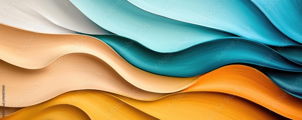 Poster graffiti abstract background idea. colorful abstract waves in harmonious patterns and soothing tones