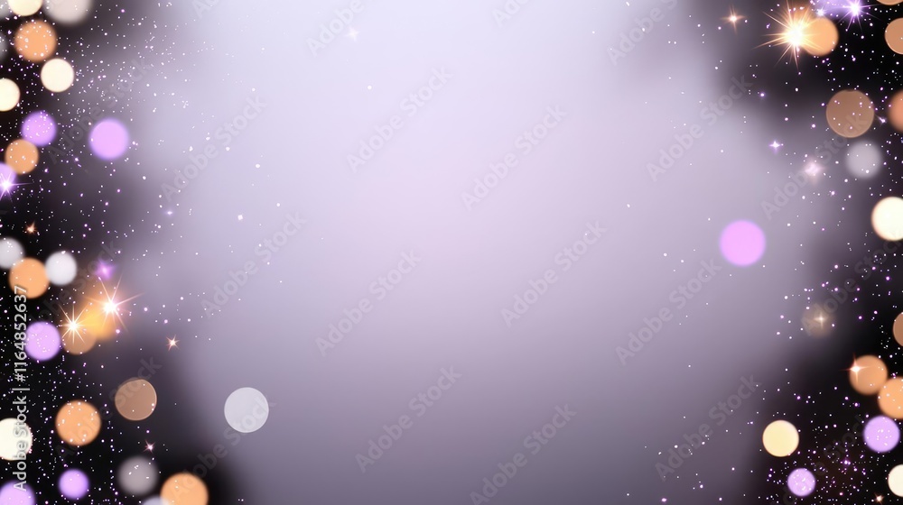 Poster sparkle abstract background concept. vibrant bokeh lights creating a dreamy and magical atmosphere b