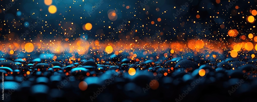 Poster sparkle abstract background concept. a mesmerizing blend of water droplets and light reflections cre