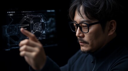 South Korean Tech Leader Managing 2025 Plans in Seoul Workspace