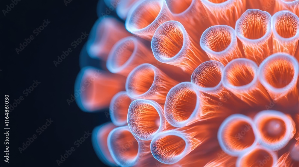 Poster fireworks abstract background idea. close-up of a vibrant coral structure showcasing intricate detai