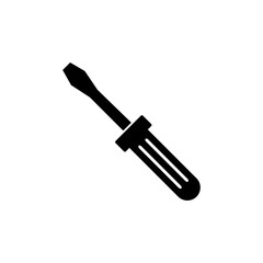 Screwdriver vector icon, vector flat black trendy style illustration for web and app..eps