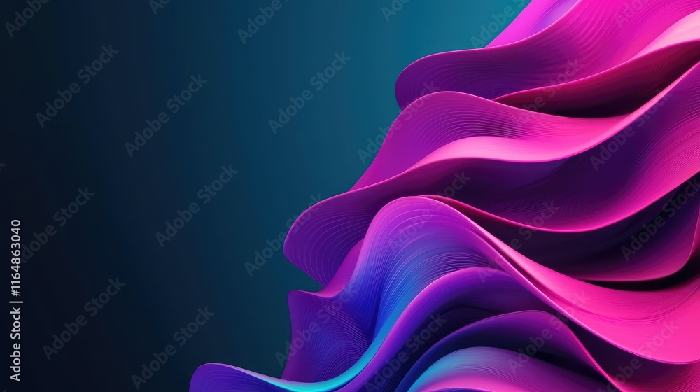 Poster fireworks abstract background idea. vibrant abstract wave patterns in shades of pink and blue creati