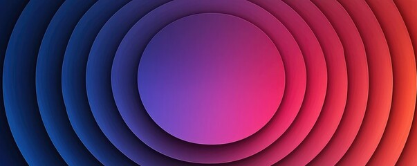 Obraz premium Circles abstract background idea. Abstract vibrant design with concentric circles in gradient colors for creative projects.