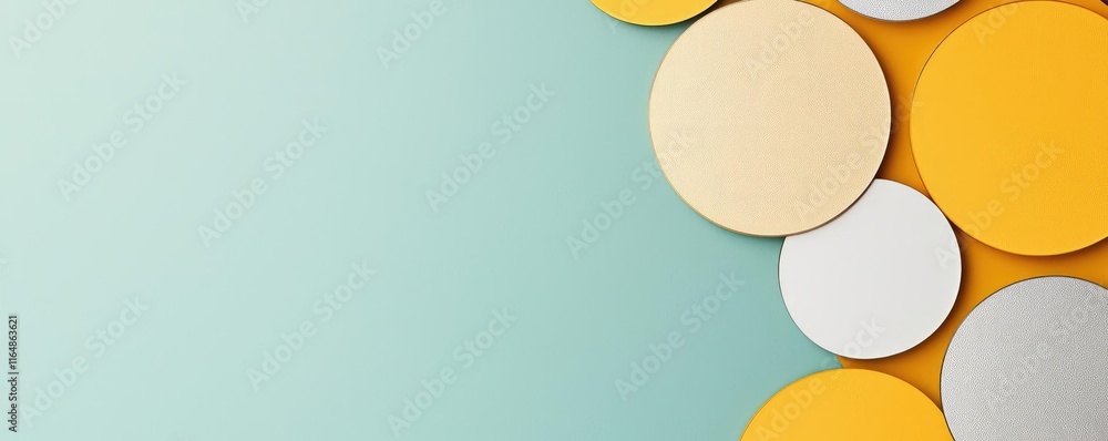 Poster circles abstract background idea. colorful circular shapes create a modern and vibrant abstract back