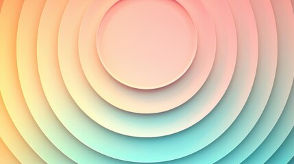 Obraz premium Circles abstract background idea. Abstract layered circles in gradient colors create a modern and vibrant background.