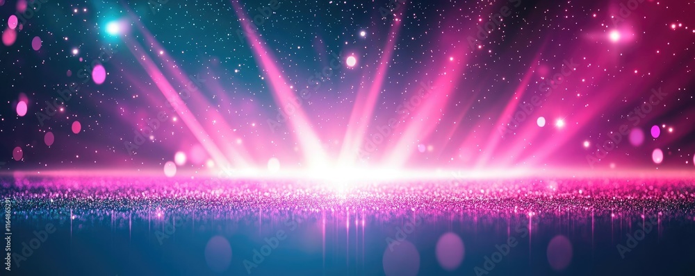 Poster cosmic abstract background concept. vibrant abstract lights creating a stunning visual effect for ar