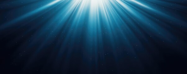 Obraz premium Cosmic abstract background concept. Stunning underwater light rays creating a tranquil and serene atmosphere.